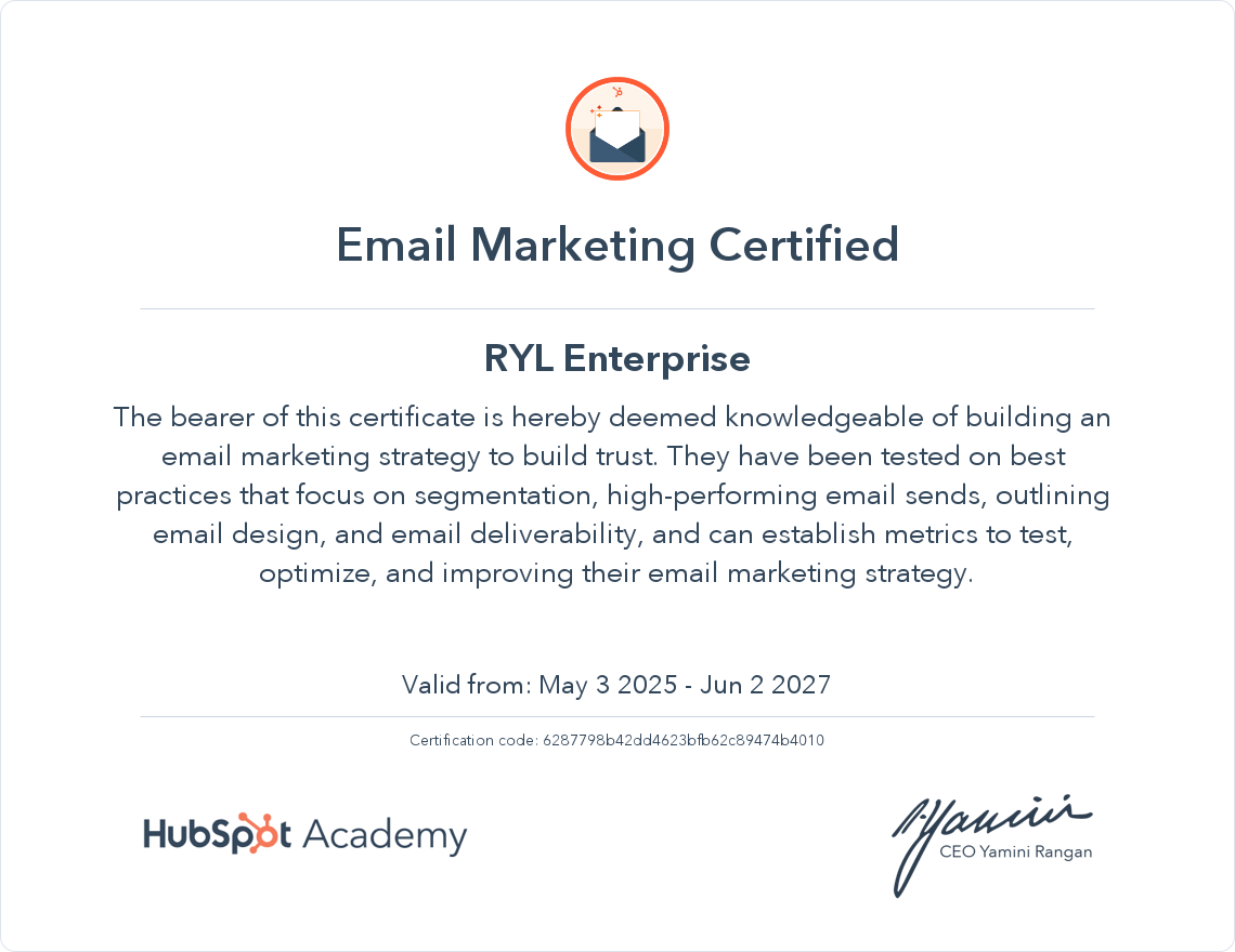 certification
